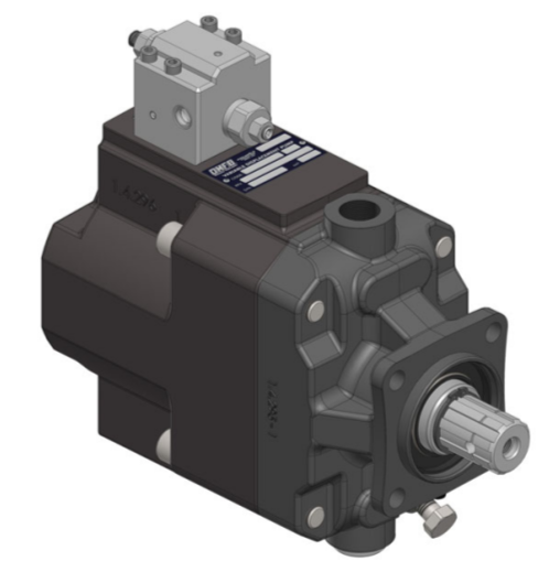 Насос поршневой переменной производительности вращение вправо регулируемое с отверстием для датчика нагрузки задняя крышка (газ) осевая OMFB PPV LS 130R L BSP PO ISO (65011513LS2) Гидронасосы и гидростанции