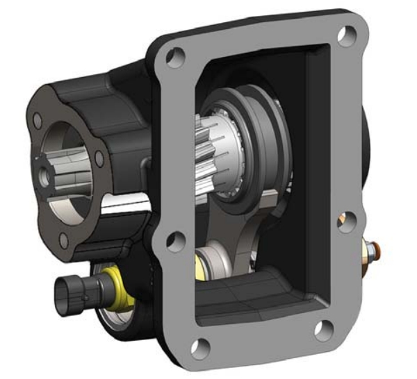 Коробка отбора мощности IPN 1A MITSUB.M027S5 Z=44 V013 OMFB 06817500132 Пробоотборники материалов